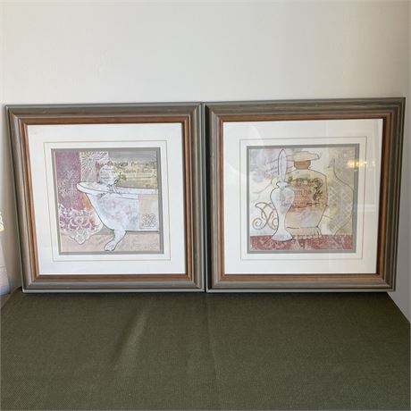 Pair of Leslie Bernsen and Connie Tunick Framed Lithographs