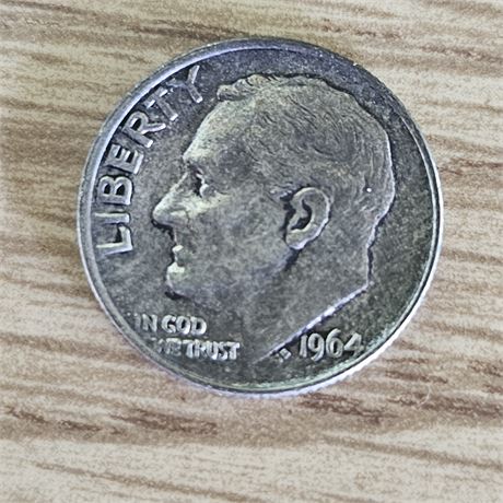 1964 Roosevelt Dime, Silver