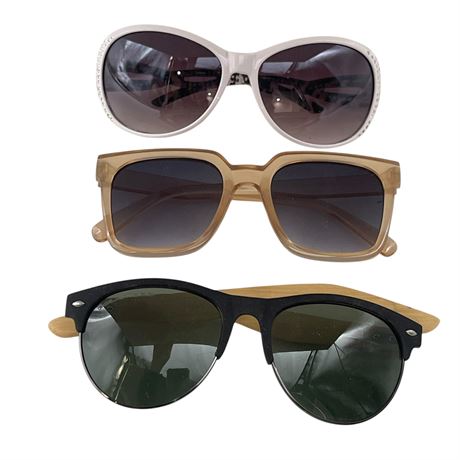 3 Pairs of Unbranded Fashion Sunglasses