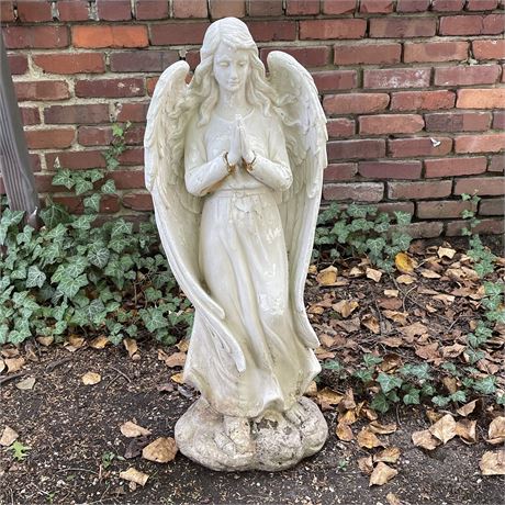 Fiberstone 34 1/2" Praying Angel Garden Statue