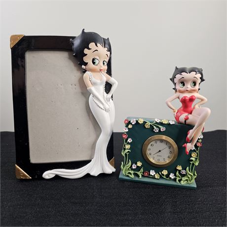 Betty Boop 4 x 6 Frame & Desk Clock