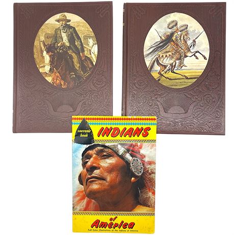 Benjamin Capps The Old West Series Books & "Indians of America" Souvenir Book