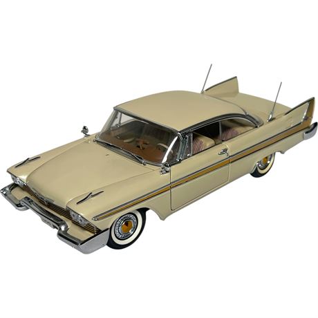 Danbury Mint 1958 Plymouth Fury 1:24 Scale Model w/ Shipping Box
