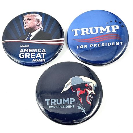 Political Campaign Pins - Trump