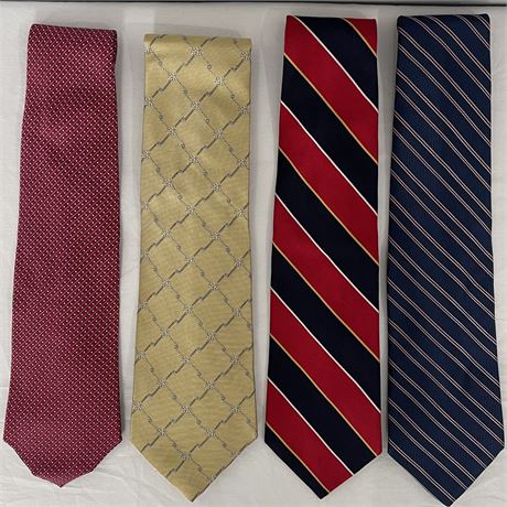 Four Brooks Brothers Men's Neck Ties (2 with Tags)
