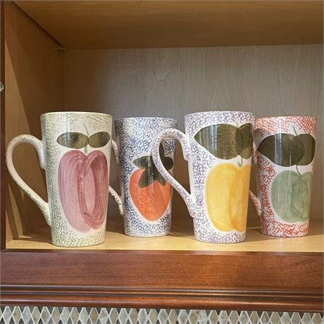 Set of 4 Gabbay Tall Coffee Mugs