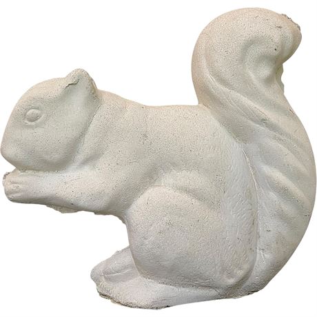 Cement Squirrel Garden Statue