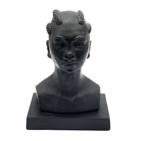 Cast Iron African Themed Bust