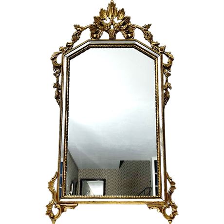 La Barge Italian Ornate Gold Gilt Wall Mirror 1577