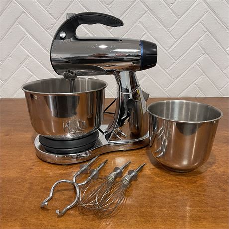 Sunbeam Mixmaster Chrome Stand Mixer w/ Attachments