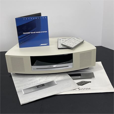 Bose Wave Music System - AM/FM Radio CD Player Aux w/ 2 Remotes