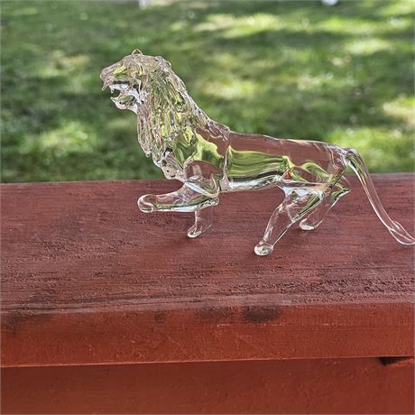 Glass Lion Figurine, Desktop