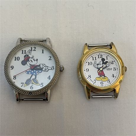 Walt Disney Minnie & Mickey Mouse Watch Faces by Lorus & Disney