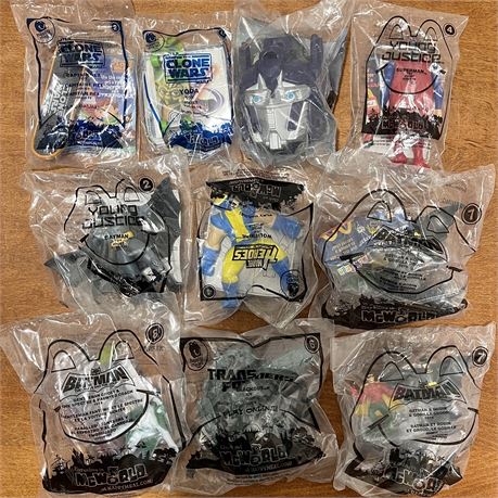 McDonald's Starwars, Superheros & Transformers Happy Meals Toys - All Sealed