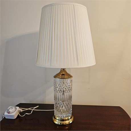 Elegant Cut Glass Table Lamp