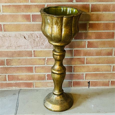 Vintage Ceramic Pedestal Planter