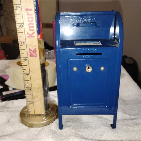 Vintage U S MAIL Post Drop Box 7 1/4" COIN BANK