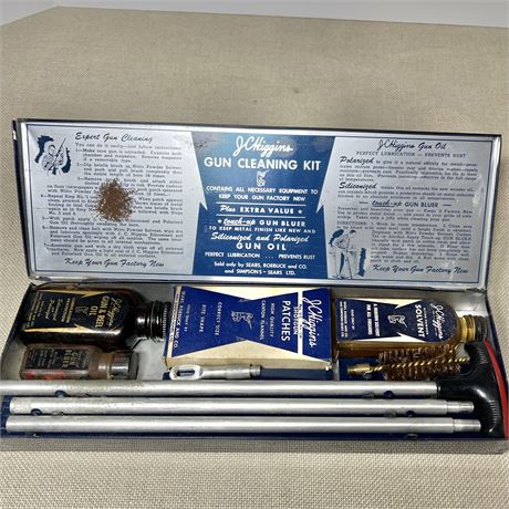 Vtg J.C. Higgins Shotgun Cleaning Kit No. 710