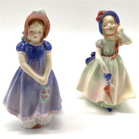 "Ivy" HN1768 and "Babie" HN1679 Royal Doulton Figurines