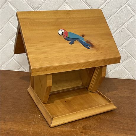 Handcrafted Wooden Bird Feeder