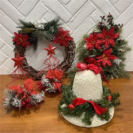 Vibrant Christmas Decor with Paper Machete Bell