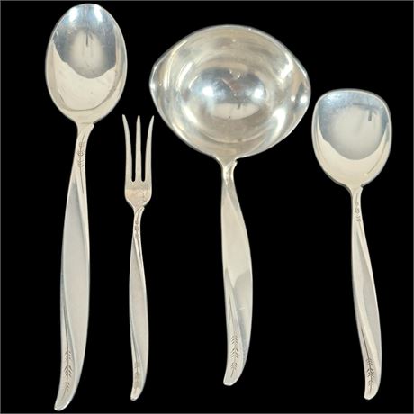 4pc Set - Sterling Silver International Silver Co. “Pine Spray” Serveware