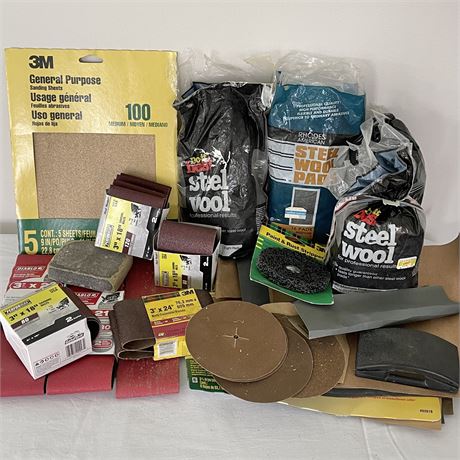 Sanding Sheets and Steel Wool