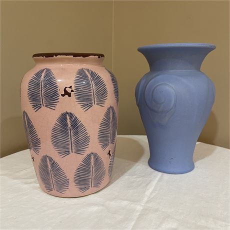 Pair of Coordinated Decorative Vases