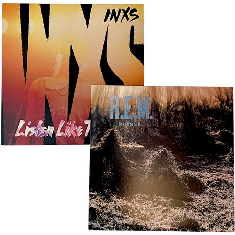 INXS "Listen Like Thieves" & R.E.M. "Murmur" Vinyl Records
