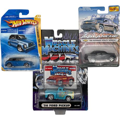 Unopened Hot Wheels, Muscle Machines & Maisto Vehicle Diecasts