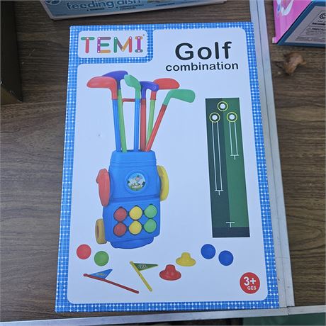 TEMI Golf combination toy set for children.