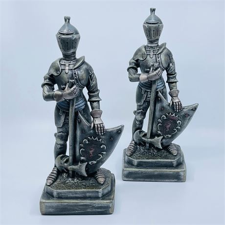 Medieval Knight Ceramic Bookends
