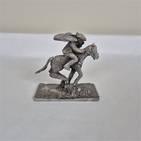 Honeywell Pewter Paul Revere Statue