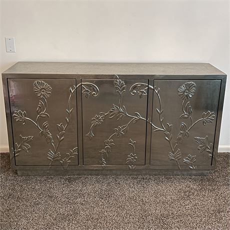 Safavieh Couture Contemporary Glam Silver Floral Sideboard