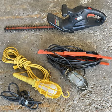 Black & Decker 17" Hedge Trimmer w/ Trouble Lights & Extension Cord