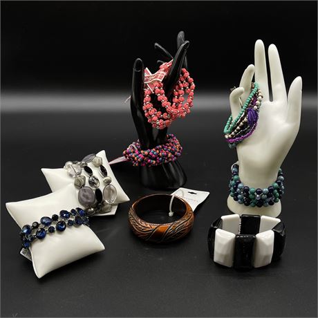Grouping of Colorful Costume Jewelry