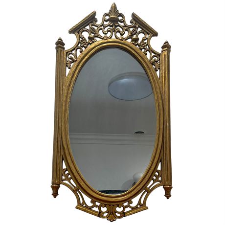 MCM Syroco Ornate Framed Wall Mirror