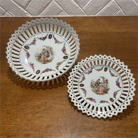 German Porcelain Plate and Bowl