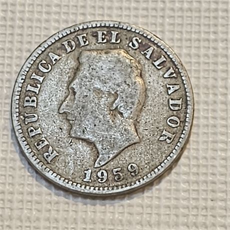 1959  coin from El Salvador
