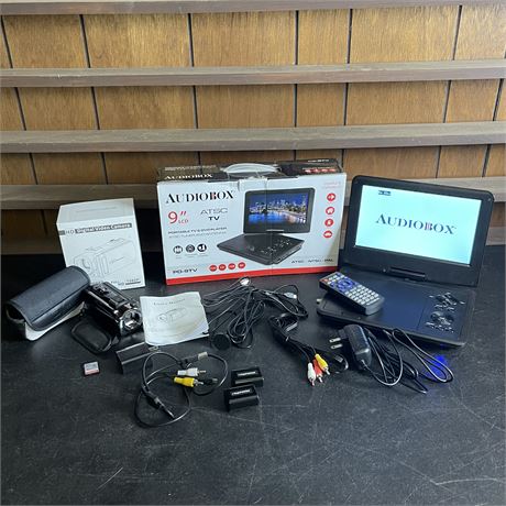 Camcorder and 9" LCD DVD Player
