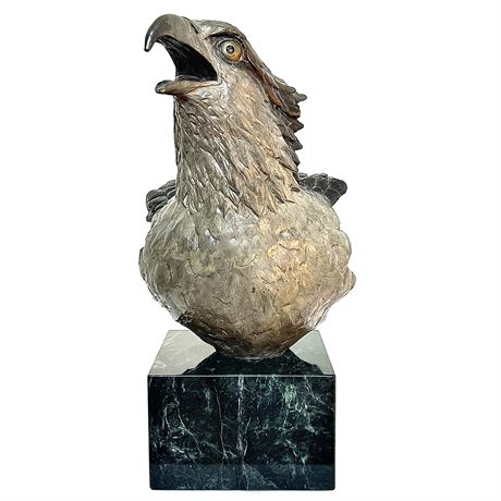 D.H. Turner Limited Numbered Bronze "Save the Bay" Sculpture on Marble Base