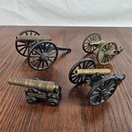Cast Iron & Brass Mini Civil War Replica Cannons