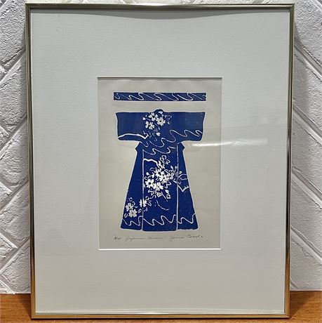 Jamie Brooks "Japanese Kimono" Signed & Numbered 8/75 Framed Print