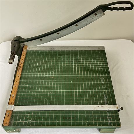 Vtg Premier Brand Large Paper Cutter