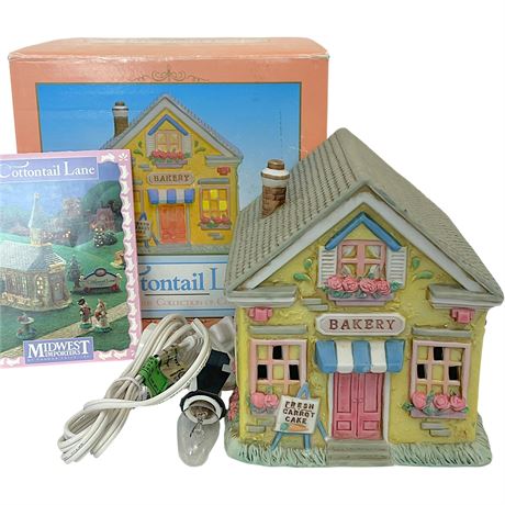 Cottontail Lane Bakery Easter Lighted House