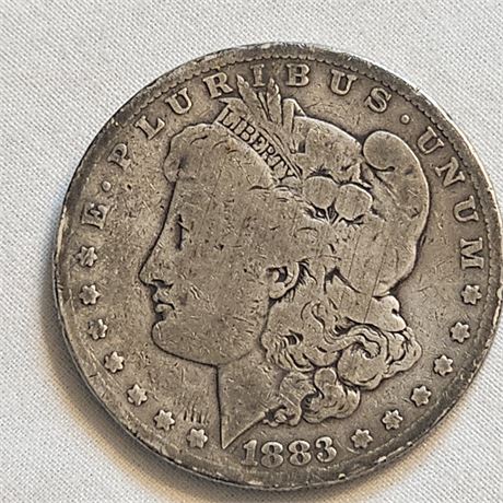 1883  Morgan Silver Dollar.