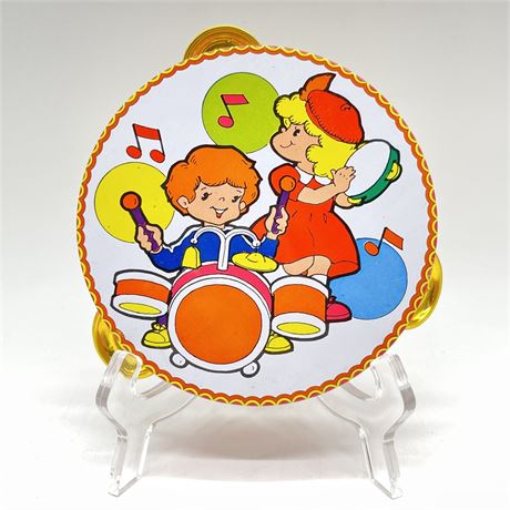 Vintage Tin Litho Children's Tambourine