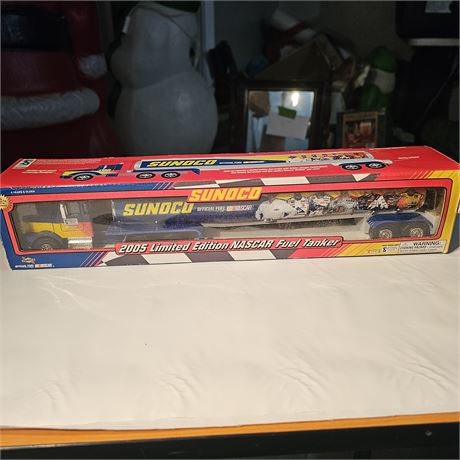 Limited Edition Sunoco NASCAR Fuel Tanker, a die-cast toy truck.