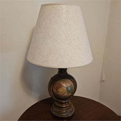 Ceramic World Globe Vintage 60's/70's Lamp