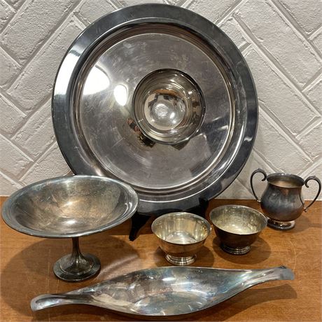 Silverplated Paul Revere, Reed & Barton, Wm Rogers Serveware